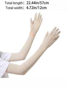 Summer UV Protection Arm Sleeves For Women, Thin Long Outdoor Cycling Sun Block Sleeves, Touchscreen Cooling Arm Covers,Travel,Festival - A - View 2