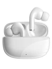 True Wireless Bluetooth Earbuds - Compatible With Apple And Android Devices, Built-In Microphone, Sweat-Resistant, Up To 24 Hours Playtime - White - View 2