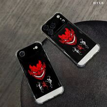 Esta funda negra con estampado de diablo es compatible con diversos modelos de teléfono, como OPPO Reno 16E/15/14/13/12/11/PRO/PLUS/PROMAX/MINI, S/A/M/NOTE, S/G/EDGE/E, Transition Spark/HANTOM/CAMON/INFINIX, Honor 400/PLAY/X/Y, OPPO Reno/A/F, OPPO Reno 14/Redmi/POCO/NOTE, etc. Transparente, sencilla, elegante y duradera, está hecha de TPU. Es ideal para celebraciones como San Valentín, Halloween y Navidad, y es ideal para uso personal o como regalo. - transparente - Ver 6