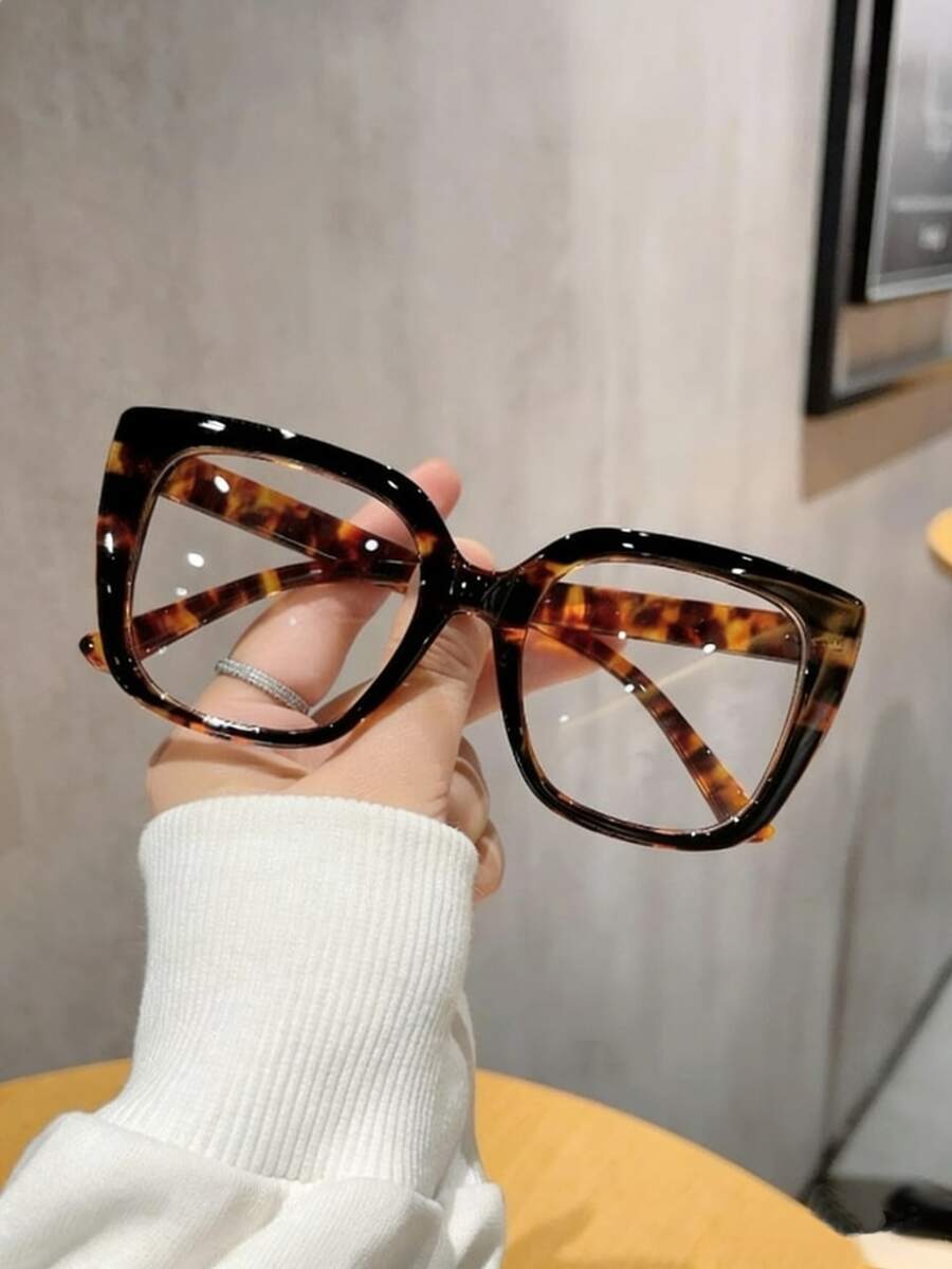 Women's Retro Tortoiseshell Fashion Versatile Glasses, Suitable For Daily Wear - Multicolor - View 1