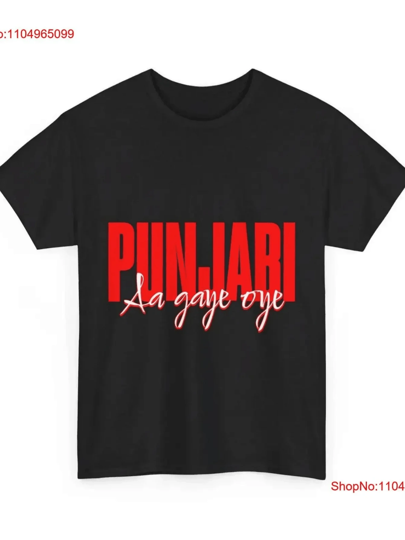Punjabi Aa Gaye Oye L Singer Diljit Dosanjh Desi Dil Luminati UK Tour Punjab Heavy CottonT T Shirt Vintage Washed - 黑色 - 查看 1