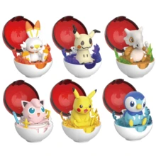 pokemon 6款正版宝可梦可变形精灵球系列手办玩具角色桌面摆件模型娃娃收藏玩具 - 彩色 - 查看 2