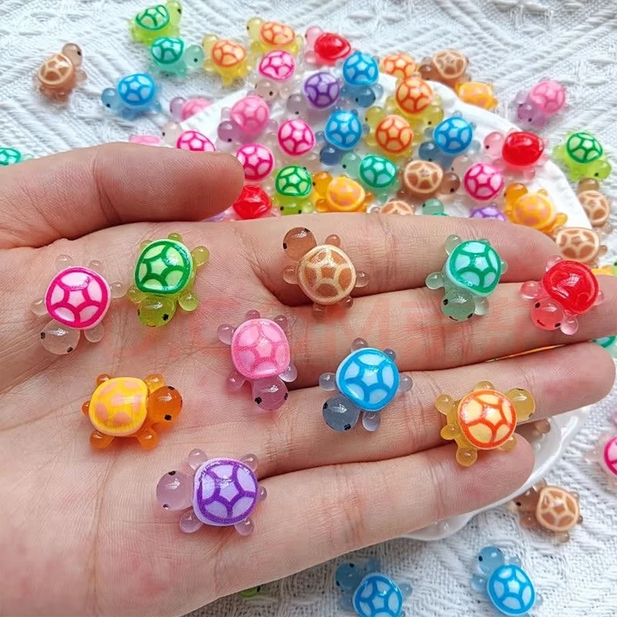 Bộ 36/88 mô hình rùa mini, mô hình rùa mini bằng nhựa phát sáng, đồ chơi nhỏ nhiều màu sắc, động vật biển nhỏ phát sáng trong bóng tối, thích hợp cho thủ công, trò đùa, trang trí sân vườn, mô hình mini, đồ chơi, mô hình mini, rùa, động vật bằng nhựa, đồ chơi mini - Nhiều màu - Xem 1