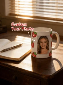 1pc Customized Mug, Can Print Personalized Patterns, Personalized Coffee Cup For Daily Use - Multicolor 9 - View 2