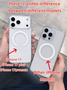 1个透明亚克力极简磁吸手机壳，全新，适用于 17 Pro Max、17 Pro、Air、16 Pro Max、15 Plus、14、13、12/13 Mini、11 - 無色 - 查看 6