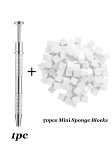 100片装柔软渐变美甲海绵套装，配有取粉笔，适合初学者和美甲师，可打造各种渐变美甲图案。 - 彩色 - 查看 11