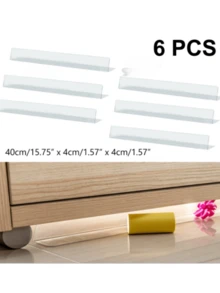 6个可调节宠物玩具挡块 - 家具缝隙填充物，防止玩具和杂物掉入沙发、床和架子缝隙中，耐用塑料设计 - 彩色 - 查看 10