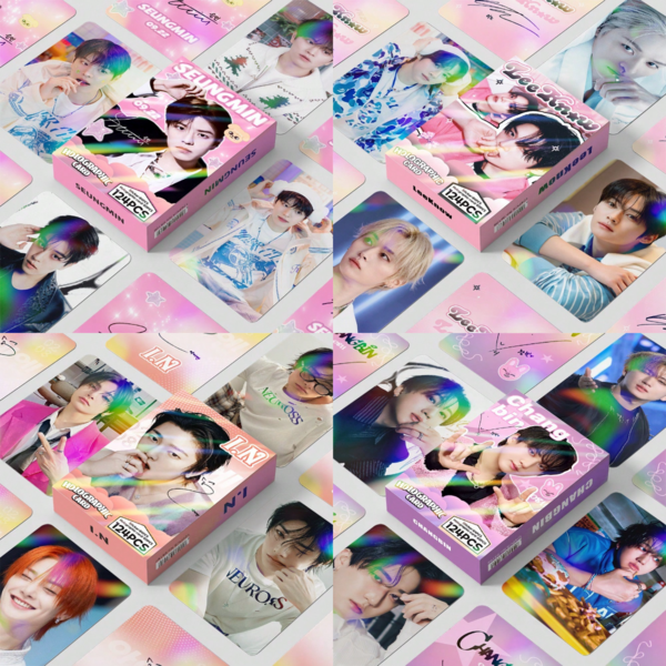 KPOP STAY I.N SEU LEEKNOW 1 Box (60pcs Holographic Photocards + 64pcs Stickers), High Definition Photo Cards, Collectibles, Fans Merchandise, Anime Goods, Small Gifts, Valentine's Day, Christmas Gifts, Decorations