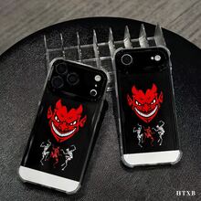 Esta funda negra con estampado de diablo es compatible con diversos modelos de teléfono, como OPPO Reno 16E/15/14/13/12/11/PRO/PLUS/PROMAX/MINI, S/A/M/NOTE, S/G/EDGE/E, Transition Spark/HANTOM/CAMON/INFINIX, Honor 400/PLAY/X/Y, OPPO Reno/A/F, OPPO Reno 14/Redmi/POCO/NOTE, etc. Transparente, sencilla, elegante y duradera, está hecha de TPU. Es ideal para celebraciones como San Valentín, Halloween y Navidad, y es ideal para uso personal o como regalo. - transparente - Ver 7