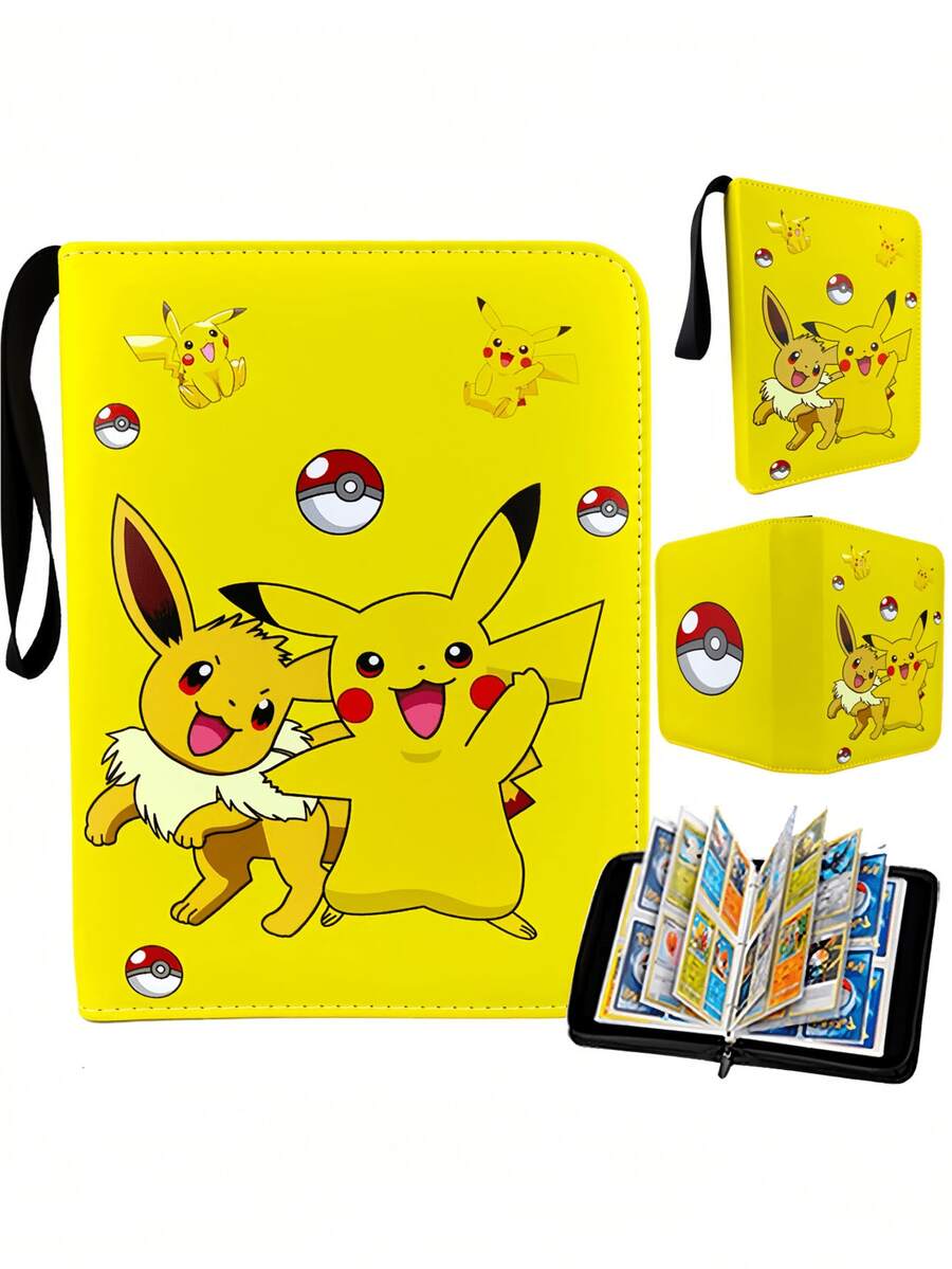 pokemon 卡片收藏册，口袋妖怪宠物收藏册，可容纳400张卡片 - 彩色 - 查看 1