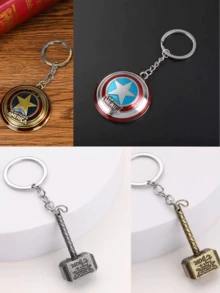 Nuevo Marvel Shield talla grande vendido, Thor Hammer Random Blind Bag Colgante, Llavero Colgante, Llavero Creativo, Colección Exhibición, Recuerdos de Fiesta, Decoraciones de Fiesta, ¡Adecuado para Múltiples Ocasiones! - Multicolor - Ver 8
