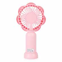 Mini Ventilador Diseño Flores y Base de Celular - Ventilador de Mesa - Ver 9
