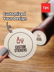 1-12 Pcs Custom Wine Bottle Labels Suitable For Weddings, Bridal Showers, Newlyweds, Couples, Special Events, And Holiday Parties. Waterproof Personalized Text Stickers; Can Be Used As Bridesmaid Champagne Labels, Bridesmaid Wedding Party Invitation Labels, And The Mini Version Can Also Be Used As A Creative Bridesmaid Gift Box. - Multicolor 1 - View 42