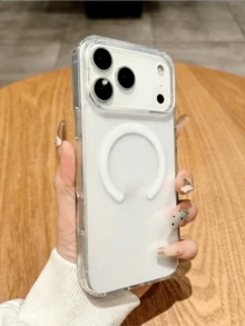 1个透明亚克力极简磁吸手机壳，全新，适用于 17 Pro Max、17 Pro、Air、16 Pro Max、15 Plus、14、13、12/13 Mini、11 - 無色 - 查看 5