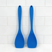 10.75" Heat Resistant Silicone Spatula Spoon Set, Soft Scraper Spoon For Mixing, Stirring, Scraping, Non-Stick Cookware, Dishwasher (Blue/Orange/Red/Pink/Green), 2/4/6 Pcs - View 14