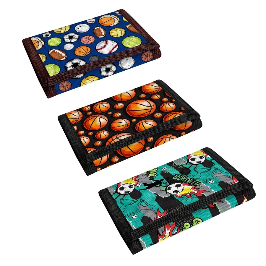 3-Fold Wallet With Lanyard, Large Capacity Card Wallet With Multiple Card Slots, Includes Key Chain And Hook And Loop Design For Women Money Wallet Mini Wallet Purse Wallet Small Wallet Cute Wallet For Men Travel Essential Summer - Multicolor - View 1