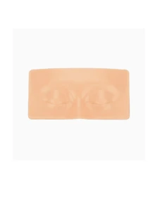 1 Set/Box Reusable Full Face & Eye Makeup Practice Skin, Eyebrow Tattoo & Eye Makeup Training Silicone Pad, Suitable For Makeup Schools & Cosmetics - Apricot - View 3