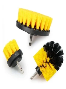 1 Set Car Cleaning Electric Drill Brush, 3pcs Household Kitchen Cleaning Brush Set - A - View 3