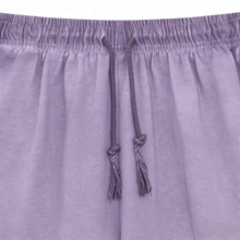 2026 Summer Unisex 2pcs Outfit, Vintage Washed Purple T-Shirt Shorts Set, Y2K Street Fashion Leisure Wear - Màu Lilac Tím - Xem 4