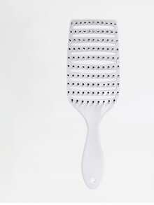 Fluffy Crown Top Large Curved Comb, Hair Straightening Comb, Home Use Hair Scalp Massage Comb, Hollow Out Comb, Anti-Static Styling Hair Comb, Curly Hair Large Curved Comb - A - View 10