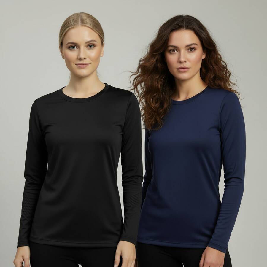 Kit 2 Blusas Térmicas Peluciadas Femininas Inverno Segunda Pele Quente e Confortável