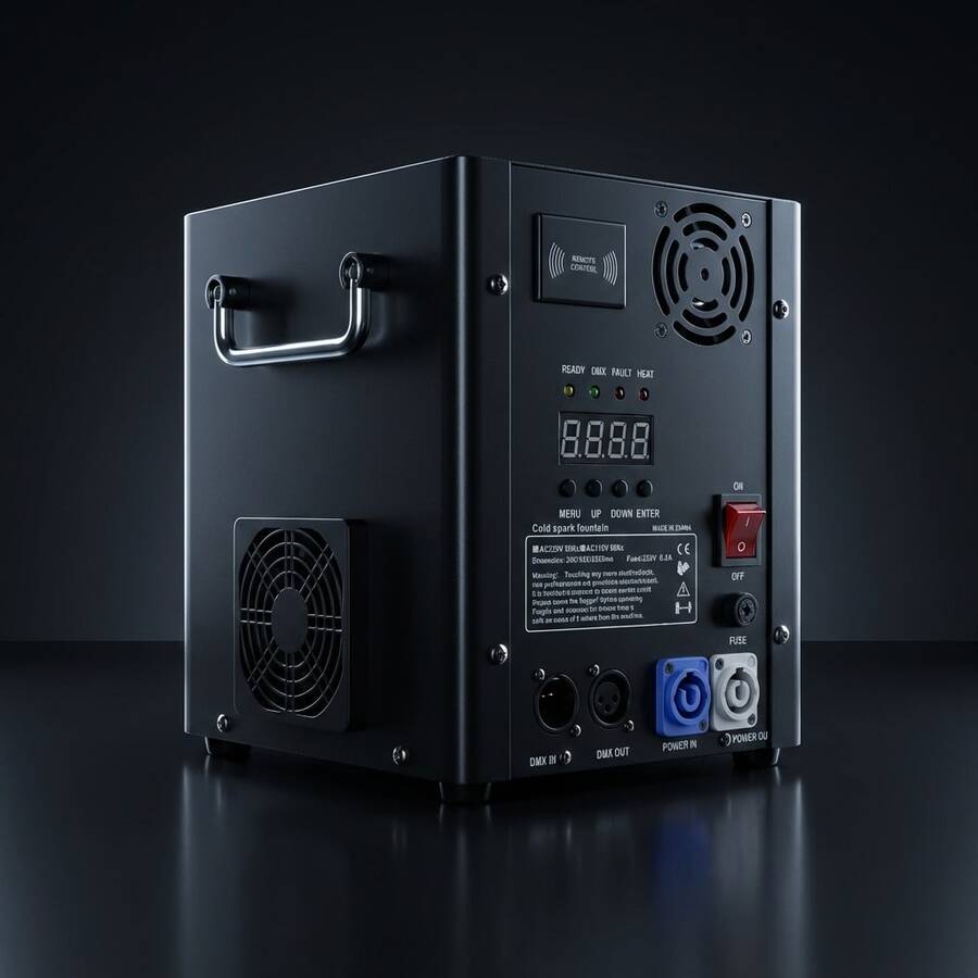 800W Cold Spark Machine Stage Equipment Special Effect Machine With Remote Control Smart DMX Control Stage Effect Equipment Showing-Free Of Chemical Particles - US B Type Plug(110-127V) - View 1