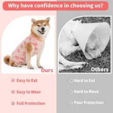 Bộ đồ phục hồi cho chó PETCHIC, chất liệu viscose, phù hợp cho cả chó đực và chó cái, giải pháp thay thế cho thuốc xịt chống quấy rối, quần áo bảo vệ da (Màu hồng) - Hồng - Xem 6