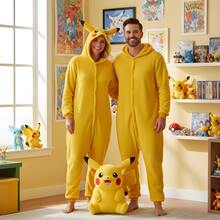 pokemon Adult  Electric Character Kigurumi Pajama Suit - Yellow - View 4