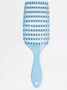 Fluffy Crown Top Large Curved Comb, Hair Straightening Comb, Home Use Hair Scalp Massage Comb, Hollow Out Comb, Anti-Static Styling Hair Comb, Curly Hair Large Curved Comb - A - View 18