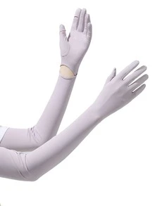 Summer UV Protection Arm Sleeves For Women, Thin Long Outdoor Cycling Sun Block Sleeves, Touchscreen Cooling Arm Covers,Travel,Festival - A - View 8