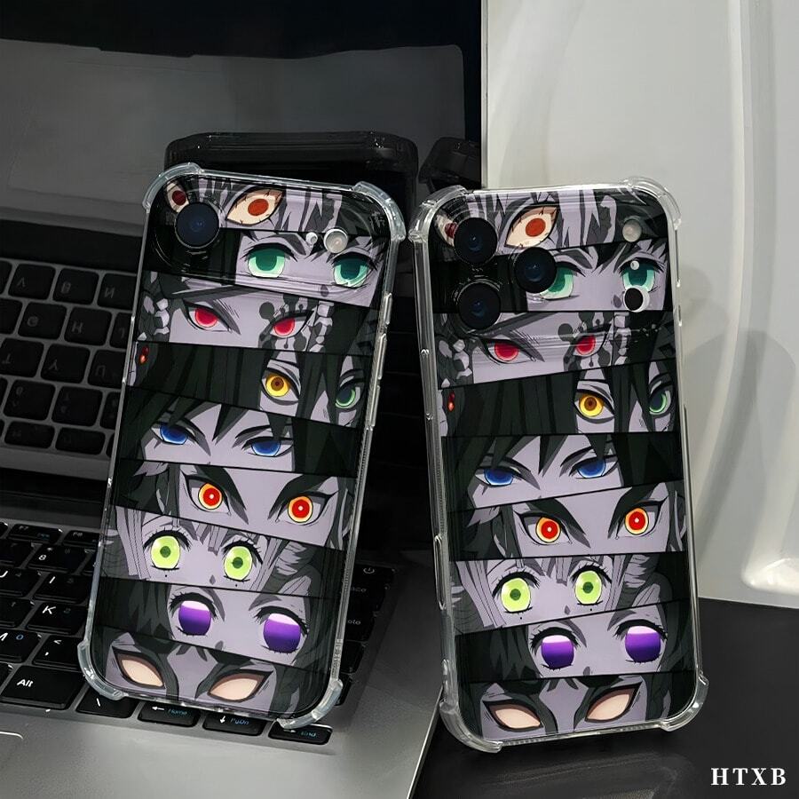 Esta funda con diseño de ojo de nueve barras es compatible con varios modelos de teléfono, como OPPO Reno 16E/15/14/13/12/11/PRO/PLUS/PROMAX/MINI, S/A/M/NOTE, S/G/EDGE/E, Transition Spark/HANTOM/CAMON/INFINIX, Honor 400/PLAY/X/Y, OPPO Reno/A/F, OPPO Reno 14/Redmi/POCO/NOTE, etc. Transparente, sencilla, elegante y duradera, está hecha de TPU. Es ideal para celebraciones como San Valentín, Halloween y Navidad, ideal para uso personal o como regalo. - transparente - Ver 1