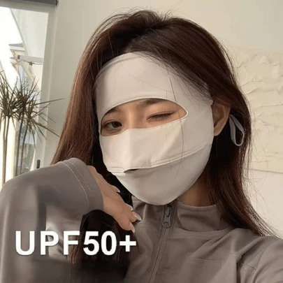 Face UV Face Covering UPF 50+ Women Sun Protection Face Mask Washable Reusable For Running Outdoors