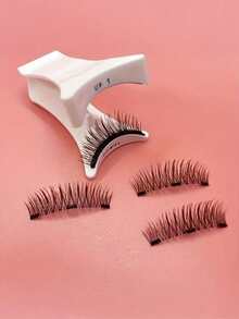 1/2pcs Professional Magnetic Eyelash Curler, Lightweight & Portable Magnetic Eyelash Curler, Only Includes Curler - Multicolor - View 1