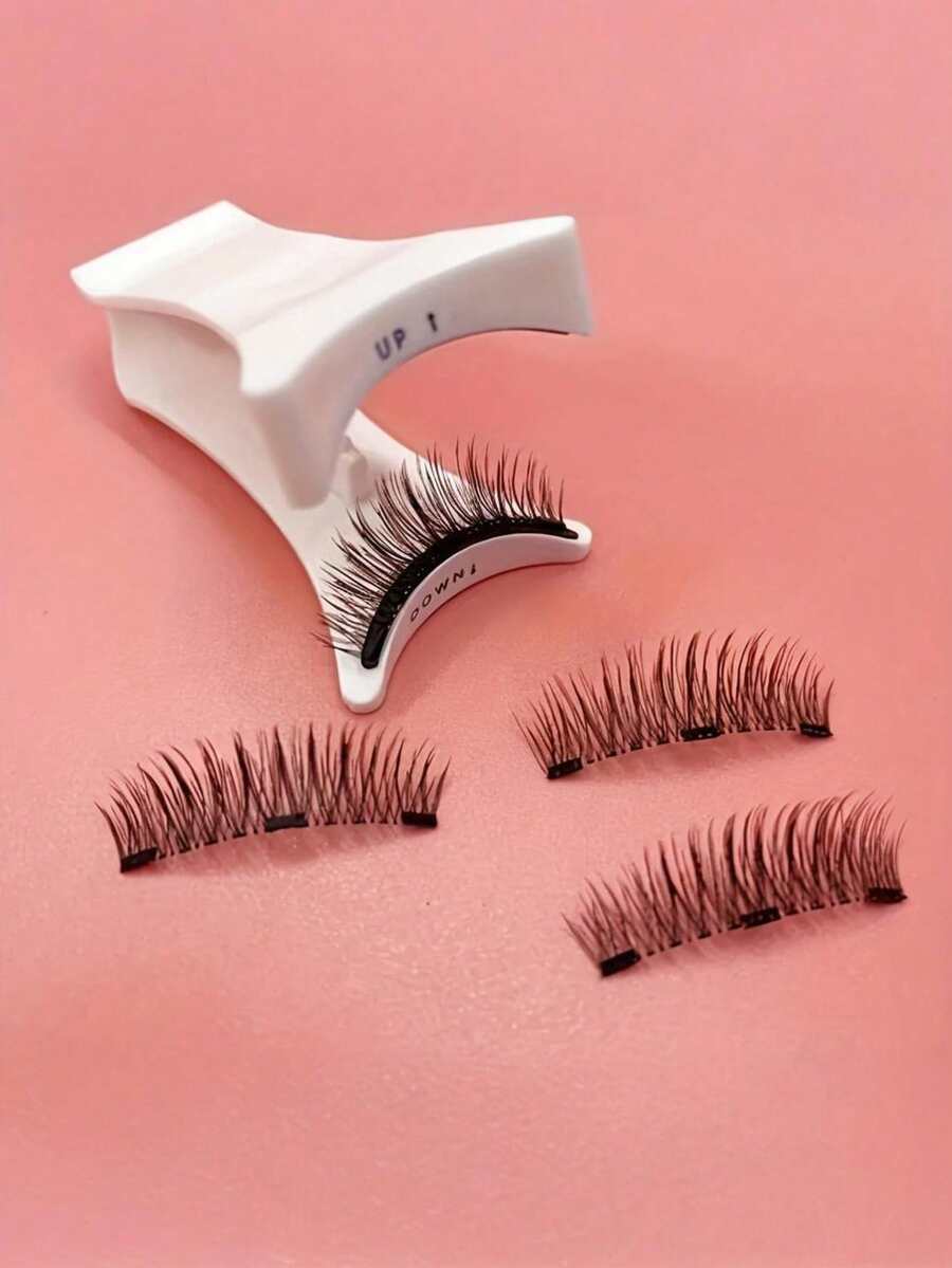 1/2pcs Professional Magnetic Eyelash Curler, Lightweight & Portable Magnetic Eyelash Curler, Only Includes Curler - Multicolor - View 1