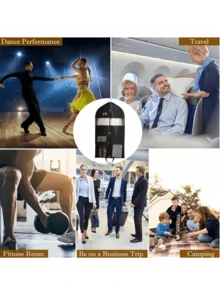 手风琴式折叠衣物袋，适用于衣物、衬衫、夹克、外套、连衣裙，加厚挂袋，大网袋，防尘罩，加厚无纺布羽绒服收纳袋，衣柜连衣裙防尘挂袋，旅行活动及派对用品 - 彩色 - 查看 4