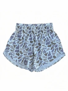 Camo Duck Shorts Y2K Streetwear High Waist Shorts - 麥肯 - 查看 4