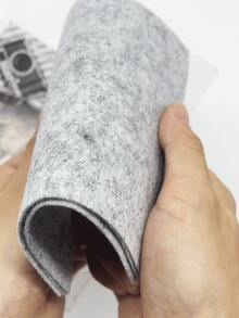 20pcs 13x13cm Grey Felt Fabric Sheets, Suitable For Crafts, DIY Projects, Model Making And Educational Supplies - Felt Cloth - View 3