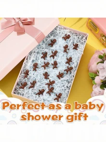 10pcs/Set Baby Shower Ice Cube Game Mini Plastic Baby/Party King Cake/King Cake Baby/King Cake Baby/Plastic Baby Non-Edible Cake Toppers (Black) - Multicolor - View 3