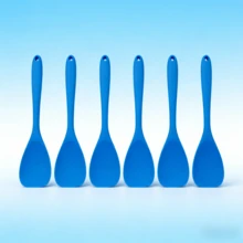 2/4/6 Pack Silicone Spoon Spatula, Flexible Seamless Kitchen Utensil For Mixing Stirring Cooking Scraping Baking, Non-Stick Cookware , Dishwasher (Blue/Orange/Red/Pink/Green) - View 22