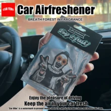 经典恐怖，杰森，恐怖小子，汽车后视镜挂件香氛片，车载空气清新剂，车载香氛片，车载空气清新剂，后视镜挂饰，汽车装饰吊坠，汽车内饰配件，送给朋友的特别礼物，纸基车载香氛，不含酒精，使用方便，趣味设计 - horror - 查看 10