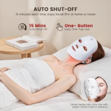 7-Color LED Face Mask, LED Facial Beauty Device, Home Facial Skincare Tool - Multifärgad - Visa 4