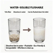 2.5公斤/6升 牛奶香味豆腐猫砂 结团除臭 低粉尘 植物基 可冲散（5.51磅/袋） - 公斤 - 查看 4