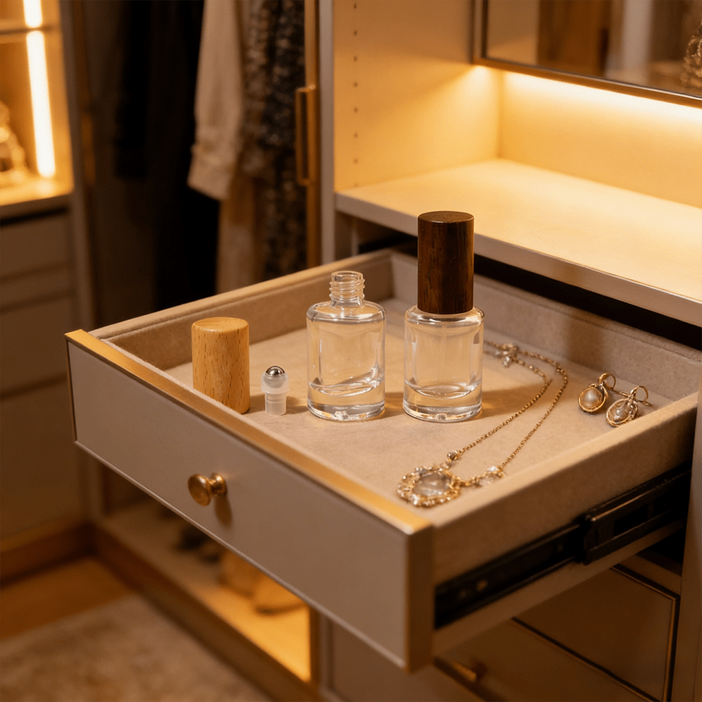 1 pieza Botella de vidrio de 10ml con bolas de acero inoxidable para aceites esenciales y perfumes - 0,34 onzas, sin fragancia, ideal para viajes y muestras - protección, envases cosméticos portátiles, botellas de perfume de viaje versátiles - Multicolor - Añade 8