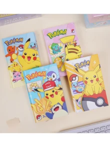 New Tri-Fold Notebook, Cartoon A6 Magnetic Notebook, Horizontal Student Diary - Multicolor - View 1