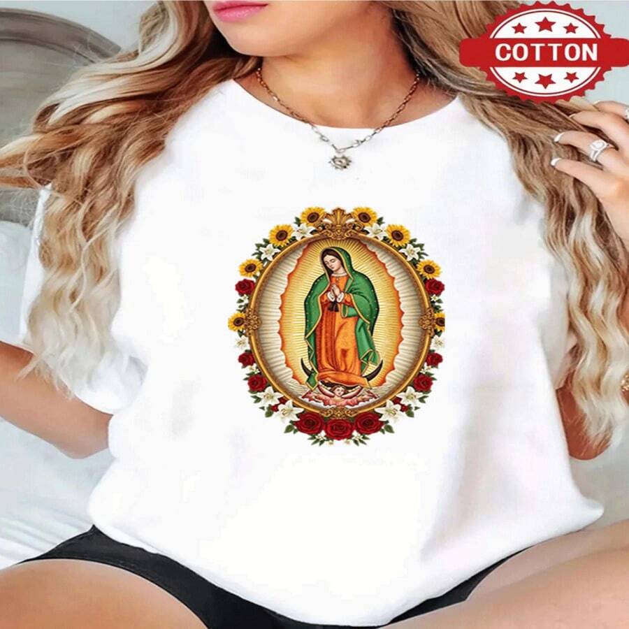 1pc Camiseta de Algodón Negro, 180 Gramos, Estilo Americano, Manga Redonda, Unisex Talla S - 3XL, Estampa de Animación para Parejas, para Primavera, Verano y Otoño. Transpirable, Versátil, Lavable en Lavadora, Adecuada para Deportes, Casual, Fashion y Muy Cómoda para el Día a Día y los Eventos Diarios - Multicolor - Ver 1
