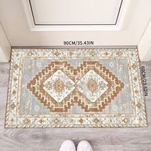 1pc Nordic Style Area Rug With Elegant Floral And Geometric Patterns, Suitable For Bedroom, Living Room Or Home Office Decor, Elegant Home Accessory | Rug, Living Room Carpet - Multicolor - View 42