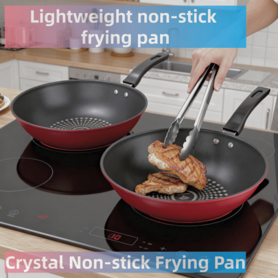 Crystal Non-Stick Frying Pan, Suitable For Household Induction Cookers, Gas Stoves, And Flat-Bottomed Pans.