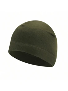 1pc Autumn And Winter Outdoor Fleece Hat, Shake Grain Fleece For Cold Insulation, Electric Bike Riding, Windproof Running, Sports, And Thick Fleece Hat - Multicolor - View 15