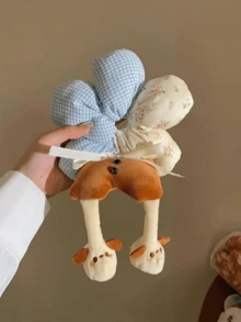 Cute Button Rabbit, Polka Dot, Sponge Flower Hair Scrunchies, Large Coil Scrunchies, Girl's Bun Holder Hair Ties, Hair Accessories Ponytail Holders Hair Elastics Hair Rubber Bands Hair Rope Elastic Hair Tie - Multicolor - View 5