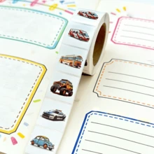 Car Party Stickers -500 Cute Car Stickers For Birthday Party Supplies, Gift Bags, Gift Packaging, And Small Business Packaging In One Roll - CX-16 (500pcs) - View 7